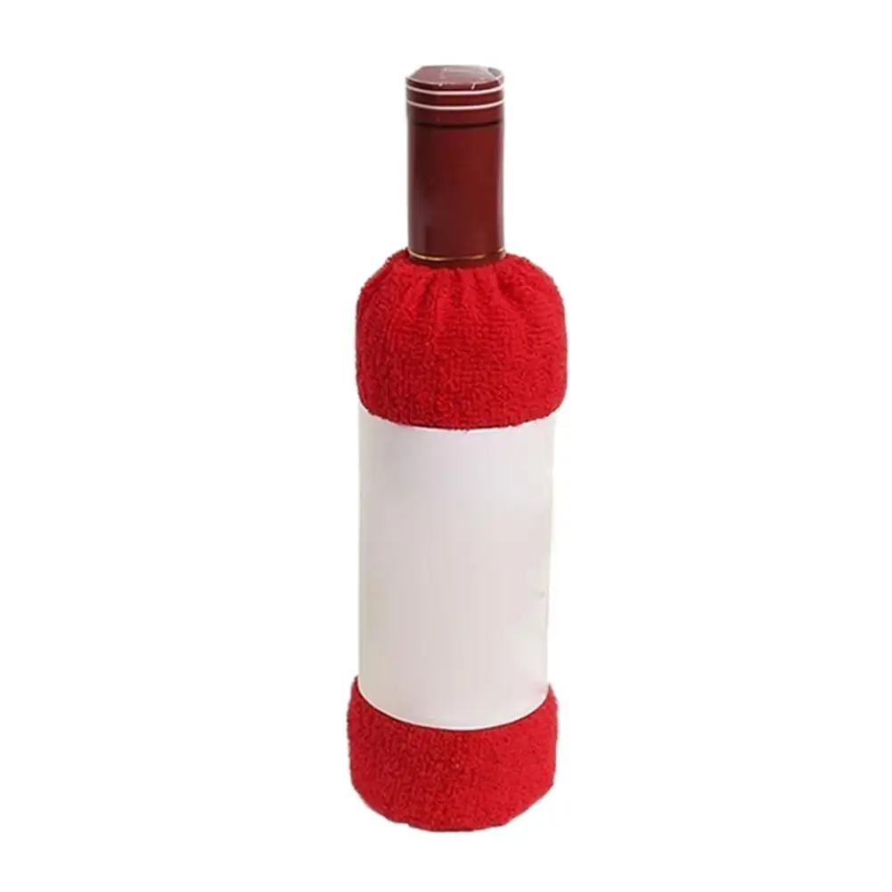 Свадебный подарок, красное вино в форме бутылки, полотенце Creatuve, подарок, подарок, мягкая мочалка для рук, для лица, башня, домашний текстиль, 30x70 см - Цвет: Red