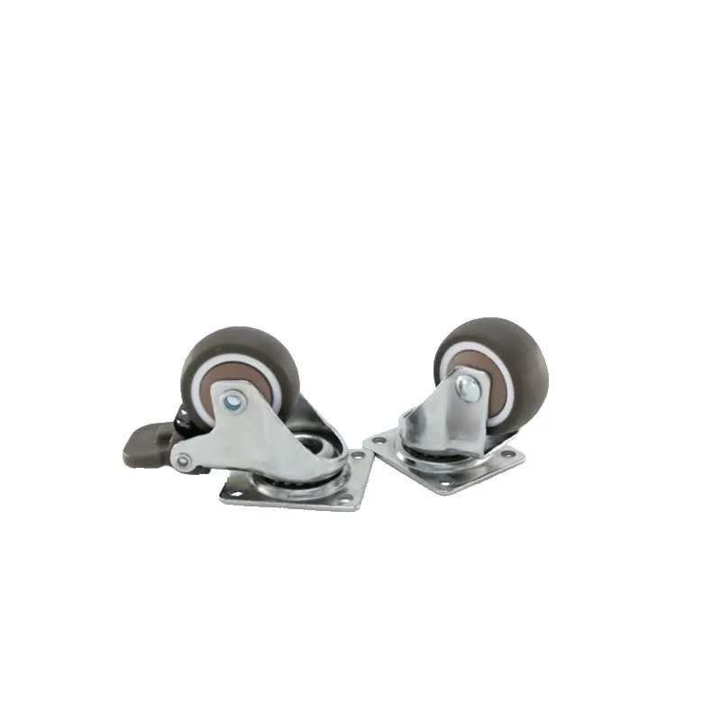 1-дюймовый для бесшумных колес коляска мебель заклинателя Универсальный колеса резиновое колесо медицинские колеса Красота тормозные системы для износостойкая Tru