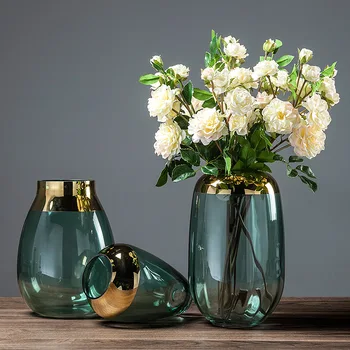 

Y Light Luxury Glass Vase Decoration Living Room Table Entrance Phnom Penh Flower Holder Home Decoration Decoration Fac