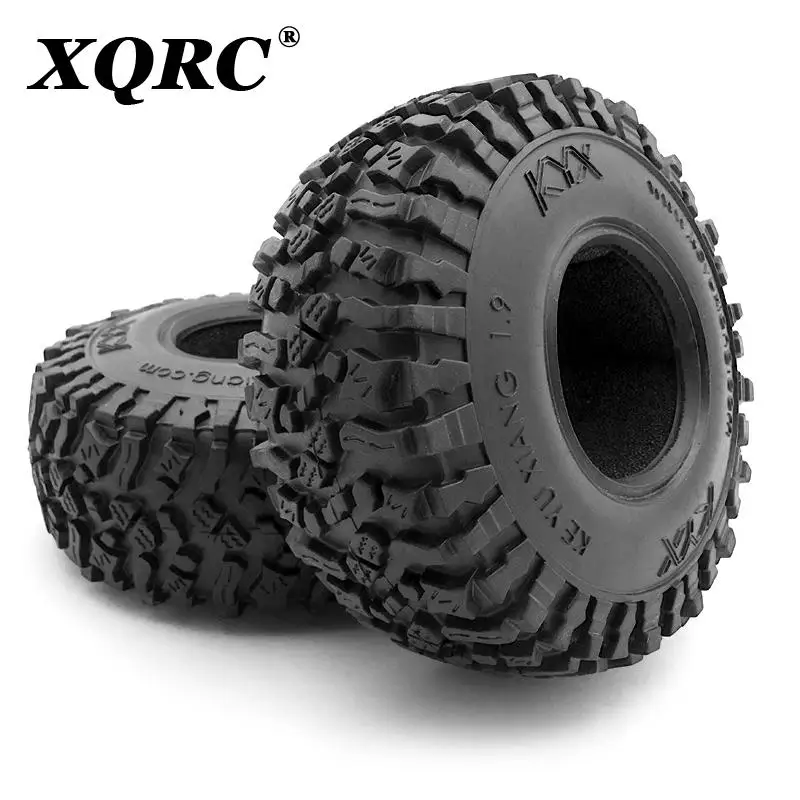 

XQRC 2PCS 1.9Mud Grappler Rubber Tyre 1.9 Wheel Tires 118*45MM for 1:10 RC Rock Crawler Traxxas TRX4 TRX-6 Axial SCX10 90046