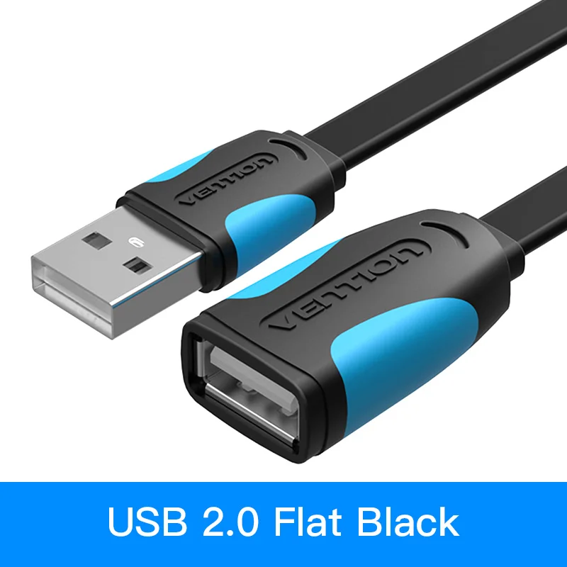 Vention USB2.0 3,0 кабель-удлинитель папа-мама кабель-удлинитель USB3.0 кабель-удлинитель для ноутбука ПК USB кабель-удлинитель 0,5 м 3 м - Цвет: A10 2.0