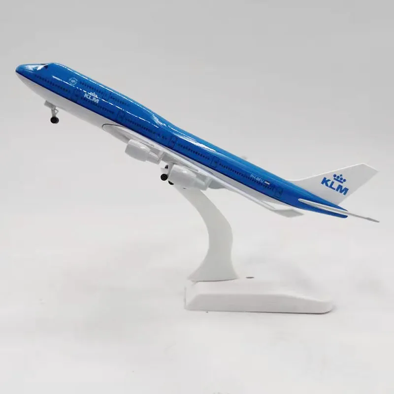 20 см Airbus Boeing B747 KLM авиалинии самолеты самолет сплав модель игрушки с посадкой игрушки коробка передач F коллекции