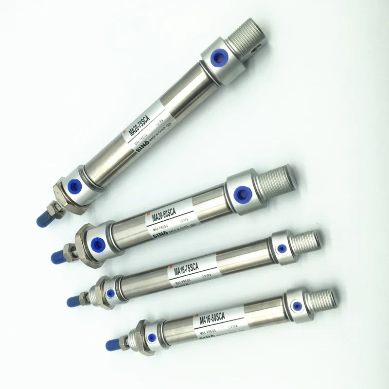 Мини-цилиндровый пневматический цилиндр MA16-25 MA40-50 MA40-75 MA50-50SCM MA40-150CA MA50-50U нестандартные путешествия могут быть выполнены по индивидуальному заказу