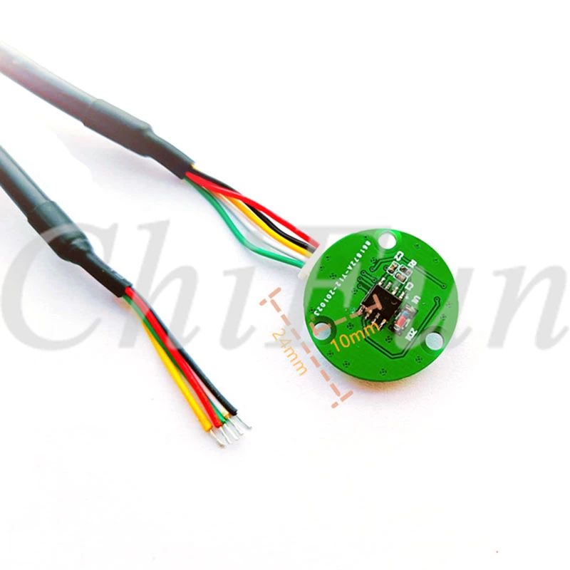 

2pcs/lots MJ20E-C Single-ended 5-wire incremental rotary magnetic encoder ABZ1024 line ABZ256 ABZ512 ABZ1000