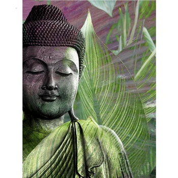 

full square round diamond embroidery buddha 5D diy diamond painting cross stitch kit Diamond mosaic JS5720