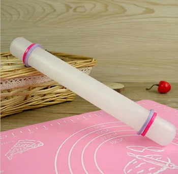

Rolling Pin Cake Cookies Roller Non-stick Fondant Roller Silicone Rolling Pin Cake Pastry Cooking Baking Kitchen Handmade Tools
