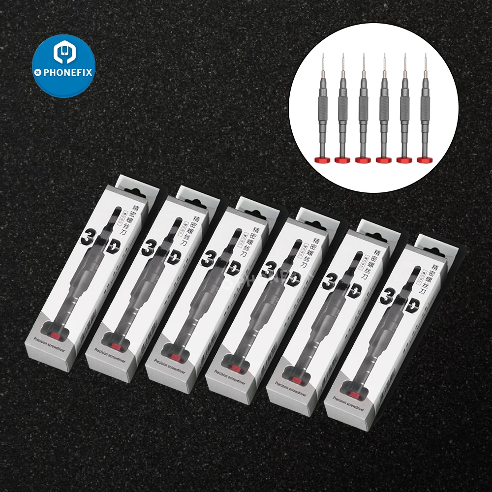 

PHONEFIX High-Precision 3D Screwdriver Anti-Rust Anti-Slip Pentalobe Phillips Y 0.6 for iPhone Samsung Disassembly Repair Tools