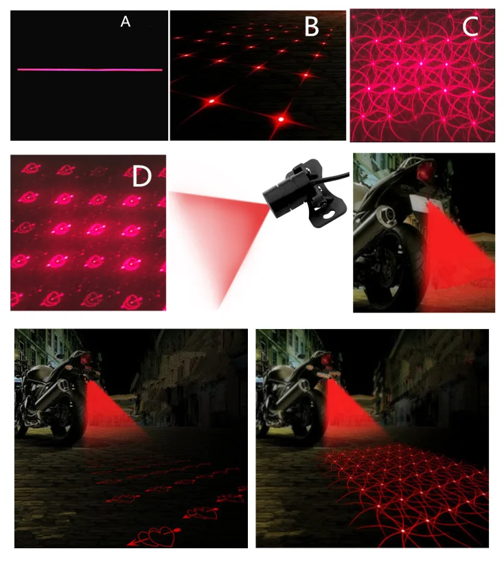 2019 персональный свет мотоцикла светодиодный лазерный противотуманный фонарь