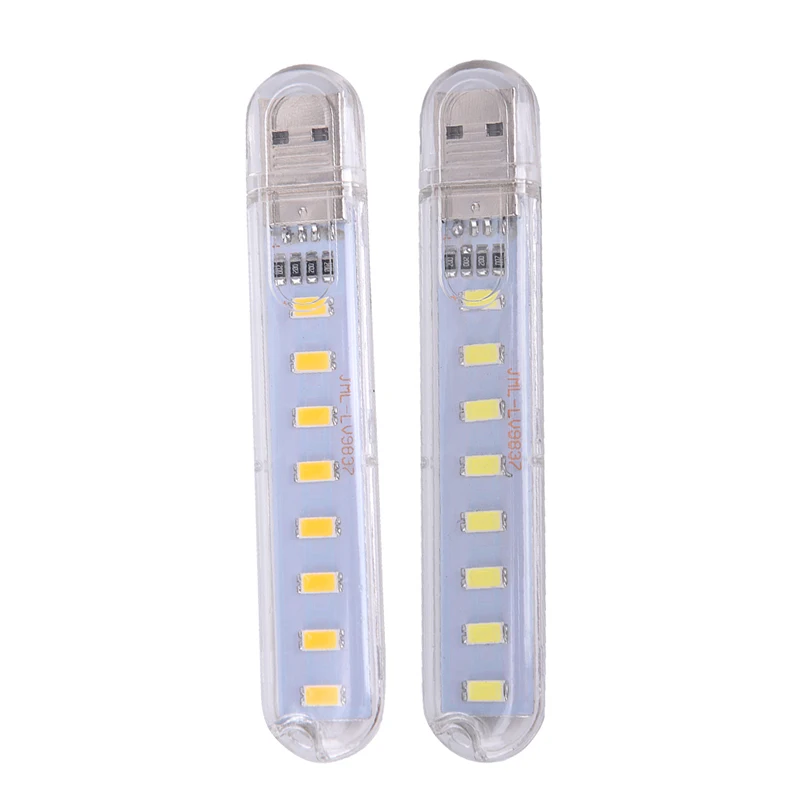 รูปสินค้า Mini USB พกพา โคมไฟ LED อ่านหนังสือ 8 ดวง