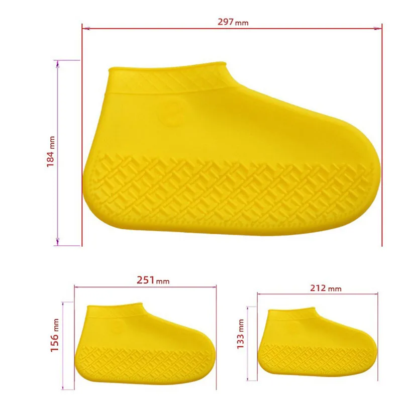 Водонепроницаемые бахилы Многоразовые Детские Силиконовые чехлы для обуви защита от пыли Нескользящие дождевые Бахилы для взрослых/детей