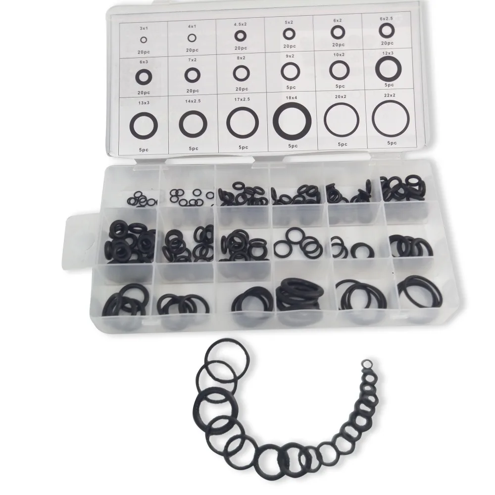 Acecare Rubber O-Ring Set Assortment Kit Set Box Washer Seals Watertightness Assortment Different Size For Paintball Tank Valve wired smoke alarm