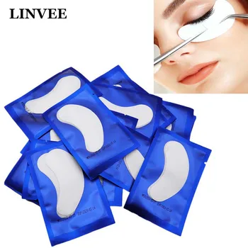 

Eyelash Extension Eye Pads 50 Pairs Lint Free Hydrogel Gels Paper Patches for Eye Lashes Grafted Stickers Wrap Make Up Tools