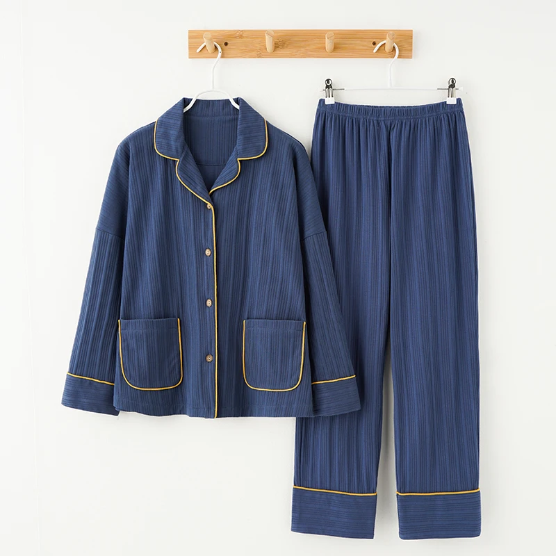 

High quality cotton pyjamas women plus size home clothes autumn winter sleepwear set new pijama feminino woman pajamas suit 3XL