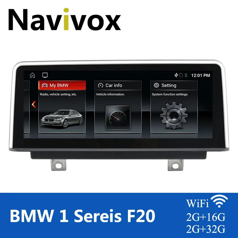 Автомагнитола Navivox 2 Din для BMW серии 1 F20 F22 Android GPS навигация 2011 2017 NBT левый руль IPS