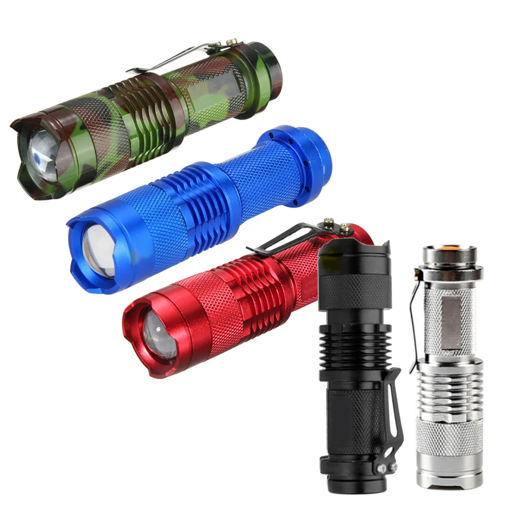 Tactical 7W 1200lm CREE Q5 LED SA3 Zoomable Mini Taschenlampe Lampe #OS 