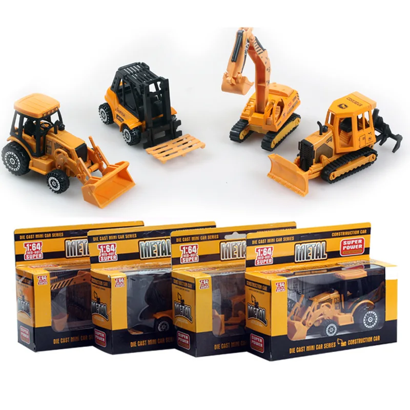 

JH-075 Children Alloy Car Model 1: 64 Children Sliding Alloy Engineering Vehicle a Generation of Fat Hot Sales Toy