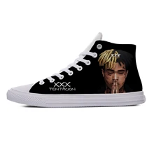 Хип-хоп рэппер XXXTentacion; Лидер продаж; модная повседневная парусиновая обувь; дышащие легкие кроссовки с 3D принтом для мужчин и женщин