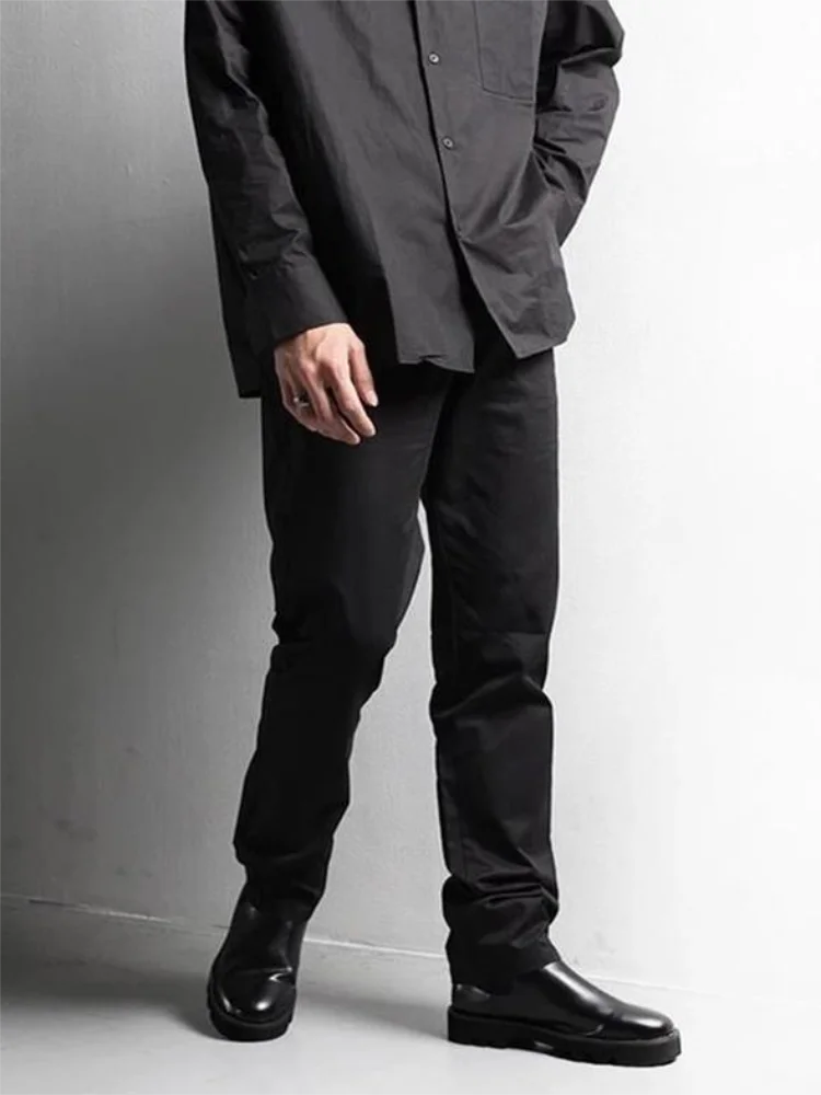 Men's Casual Pants Spring And Autumn Pure Color Casual Simple Basic Fashion Trend Suit Pants Fashion Straight Pants