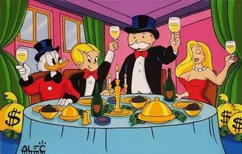 

Hand Painted Alec Monopolyingly Graffiti Art Rich Family Painting Wall Art Wall Art For Living Room