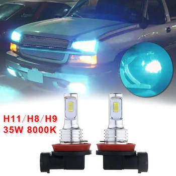 

Near 2pcs Fog Light LED Bulbs Upgrade 35W 8000K DC 12V-24V Aircraft Aluminum H11 H8 H9 H16 Headlight