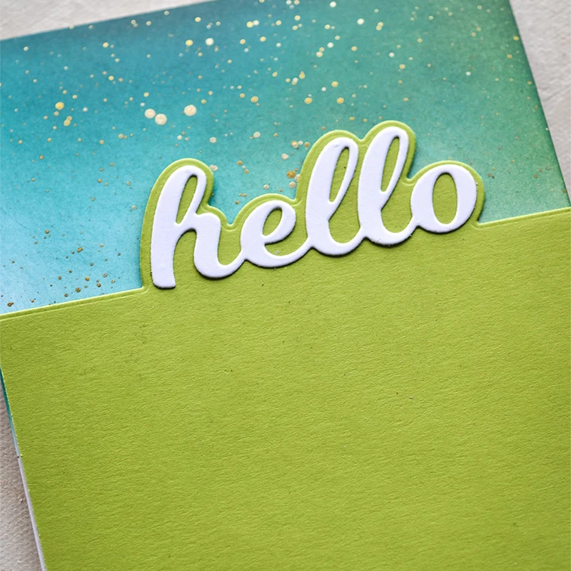 금속 영어 헬로 문구 워드 레터 커팅 다이, 스크랩북 인사 카드 제작, 스텐실 종이 공예, 2024 신상