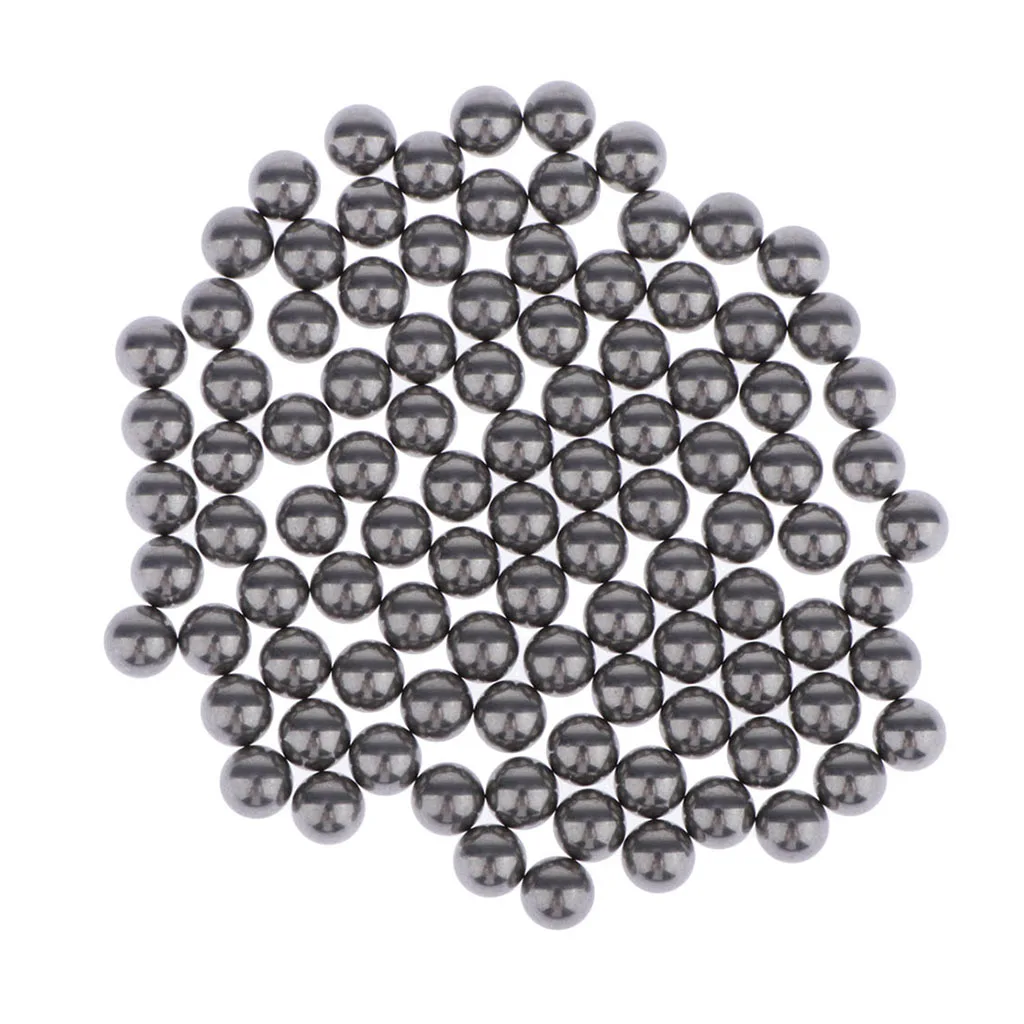 100 Pieces 5 mm Corrosion- Resistant Stainless Steel Nail Polish Mixing Agitator Balls, Assorted Loose Bicycle Bearing Balls