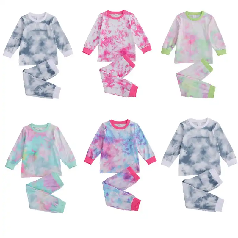tie dye baby pajamas
