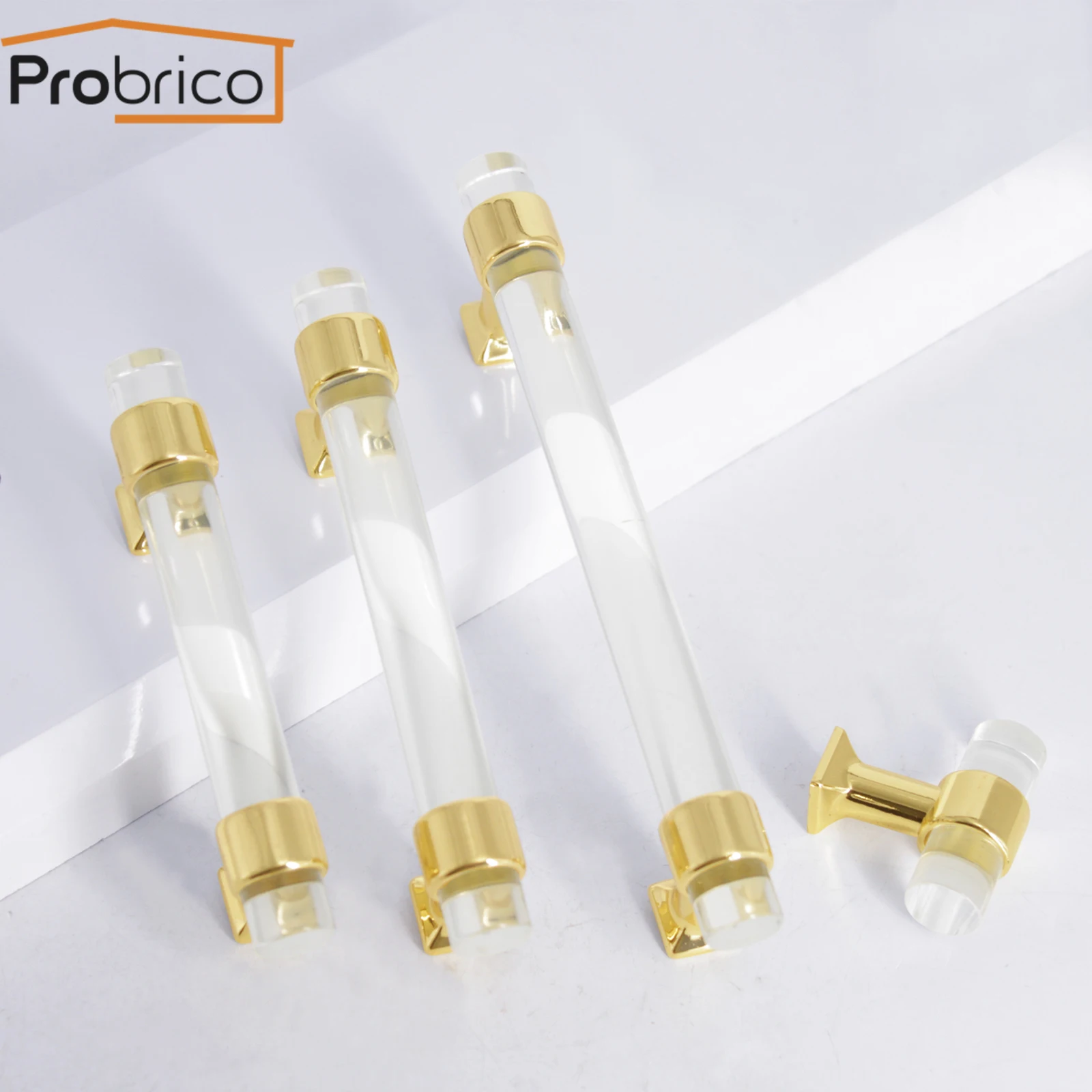 

Probrico Furniture Cabinet Handle and Knobs Dresser Drawer Pull Handle for Closet Bathroom Kitchen Cupboard Handle T Bar
