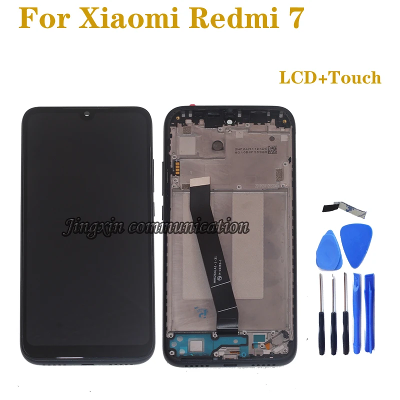 Новый дисплей для Xiaomi Redmi 7 ЖК сенсорный экран дигитайзер сборка Redmi7 с рамкой