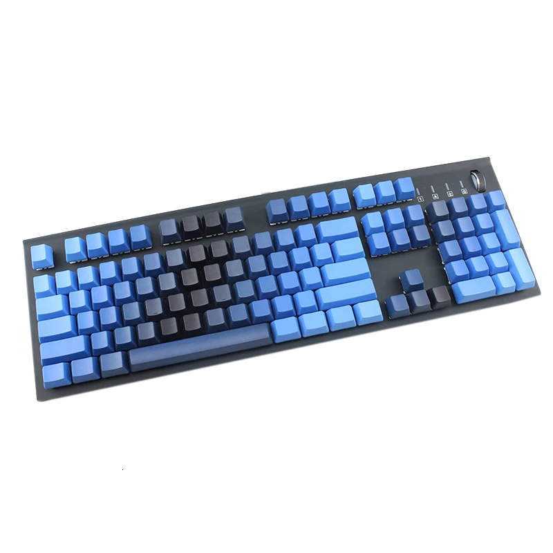 Полночь градиент PBT краситель-субкровать 104 KEYCAPS набор OEM профиль толстый PBT совместим с переключателями Cherry MX и сопутствующими клонами