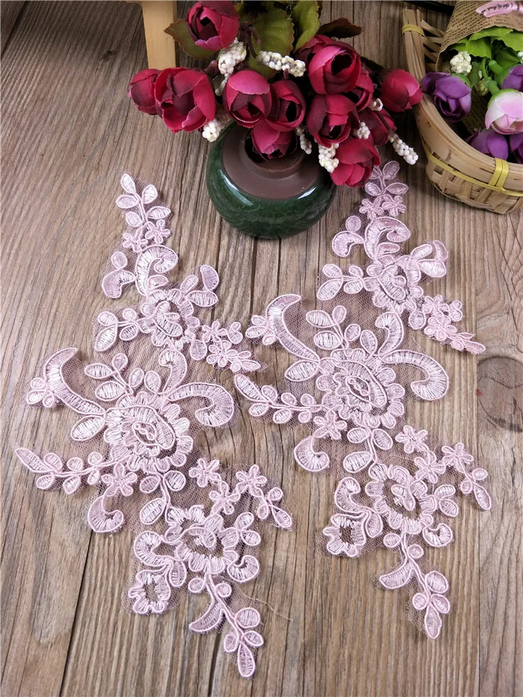 Sequins edge Polyester embroidery lace trim For bridal Wedding gown Costume design Lace ribbon 1Yard /8cm lace ribbon lace garment accessories lace sewing supplies lace accessories lace sewing accessories lace decoration