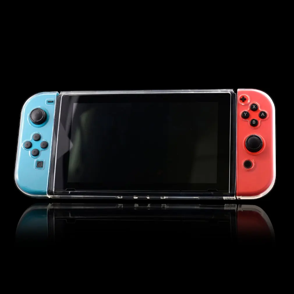 Прозрачный Кристальный Мягкий ТПУ Защитный чехол кожного покрова для Nintendo Switch контроллер NS Joy-Con прозрачный корпус