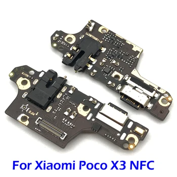 

20Pcs，New Dock Connector Micro USB Charger Charging Port Flex Cable Microphone Board For Xiaomi POCO X3 NFC Global Version