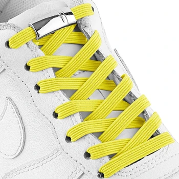 

Magnetic Shoelaces Elastic Metal lock Fashion Convenience No Tie Shoelace Suitable for all kinds of shoes Sneakers Lazy laces