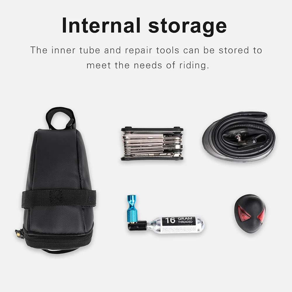 Bike Bag Rhinowalk Small Splash-proof Refletive With Reflective Can Hang Taillight For Mtb Road Bicycle Tool Kit