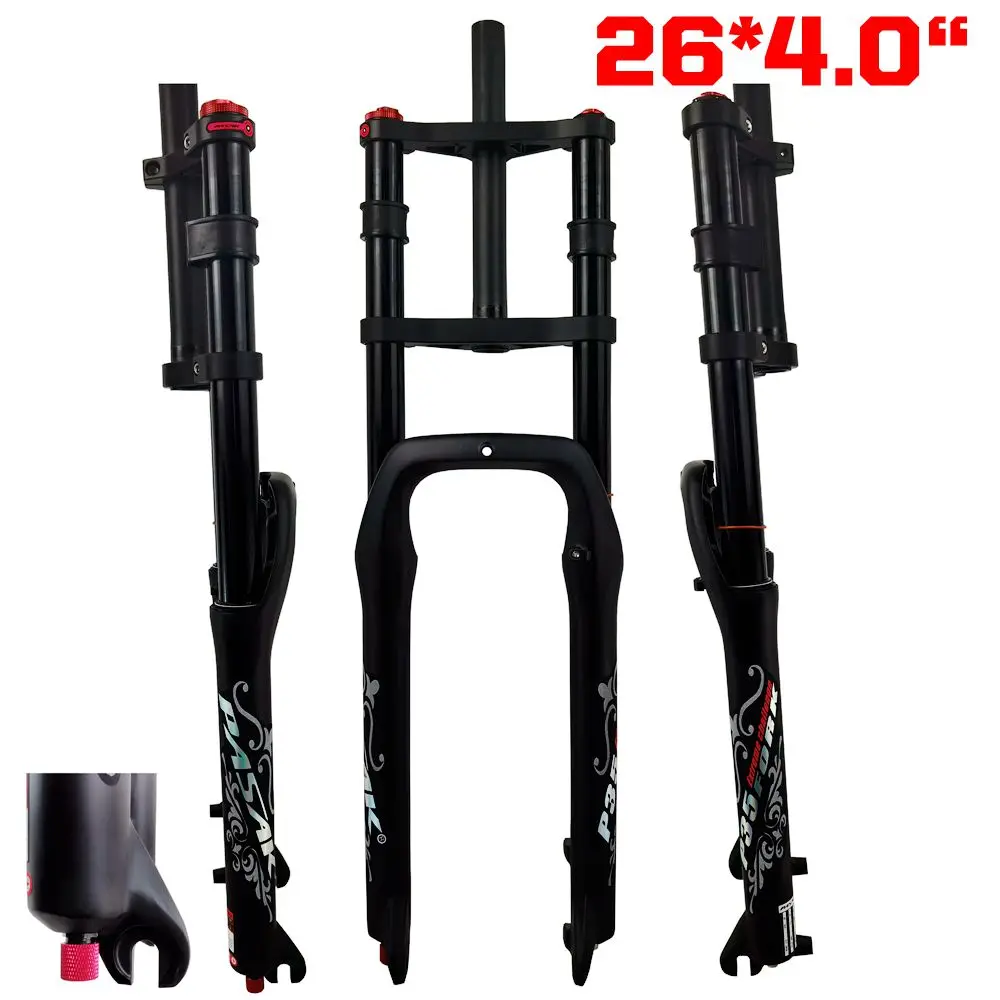 20/26inch 4.0 Fat Tire MTB Snow E-bike Fork 100mm Travel 9x135mm Supension Fork