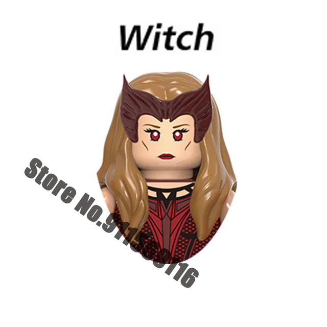 Superhero Building blocks Loki Sylvie Iron Man Spiderman Hulk Thor Captain America Venom Groot Thanos Vision Falcon Deadpool Toy A-X1672