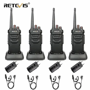 

4pcs RETEVIS RT48/RT648 IP67 Waterproof Professional Walkie Talkie PMR Radio PMR/FRS VOX 2 Way Radio Comunicador With Earpiece