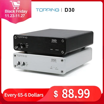 

TOPPING D30 HIFI DSD DAC Amp Decoder CS4398 XMOS USB DAC Audio Decoder Coaxial Optical Fiber 24Bit/192KHz
