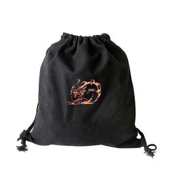 

Backpack Anime Printed Drawstring Bag Demon Slayer: Kimetsu no Yaiba Canvas Bag Women School Bag Girls Environmental Travel Bag