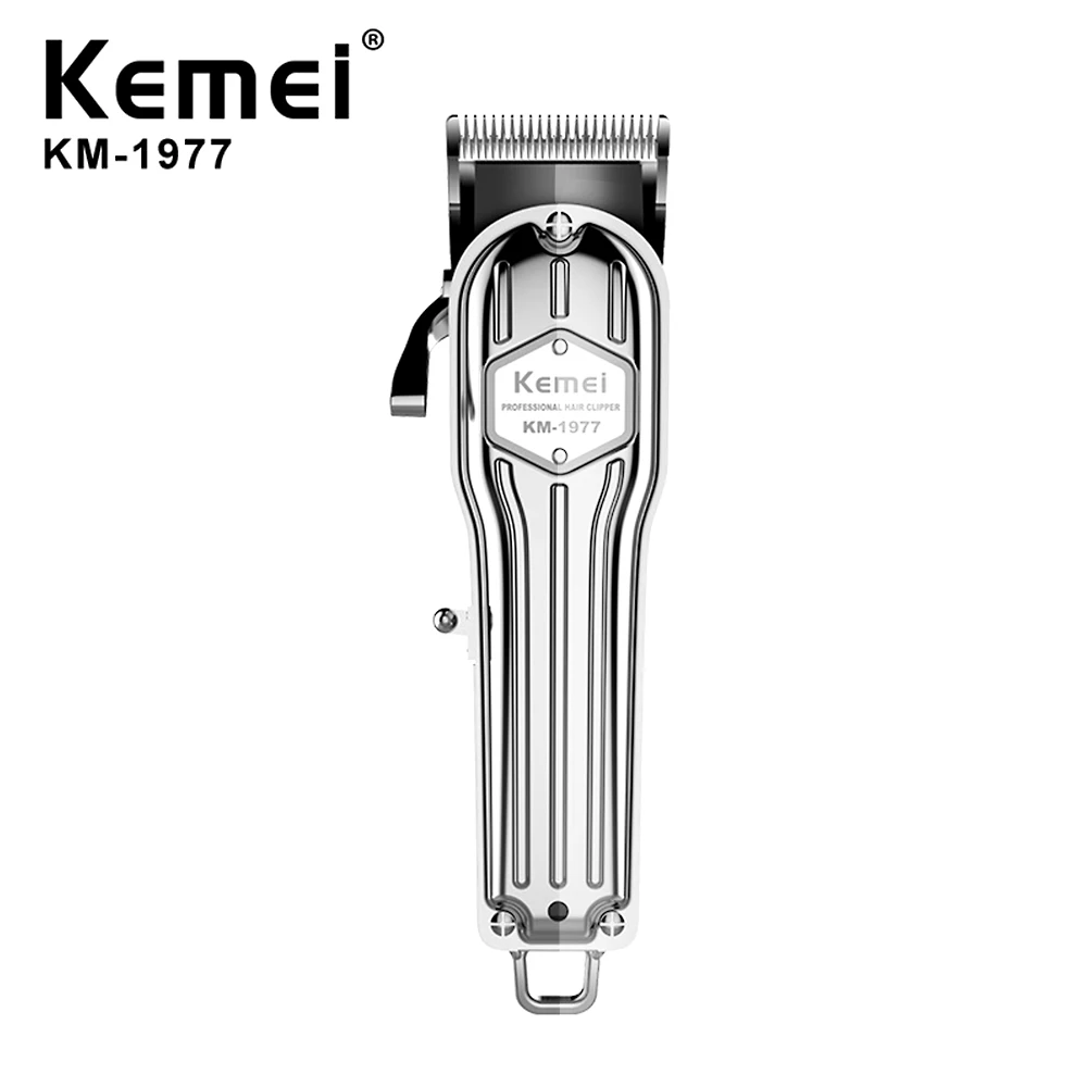 

Kemei KM-1977 Professional All Metal Hair Clipper Men Electric Hair Trimmer Fade Hair Cutter Haircut Machine Barber shop