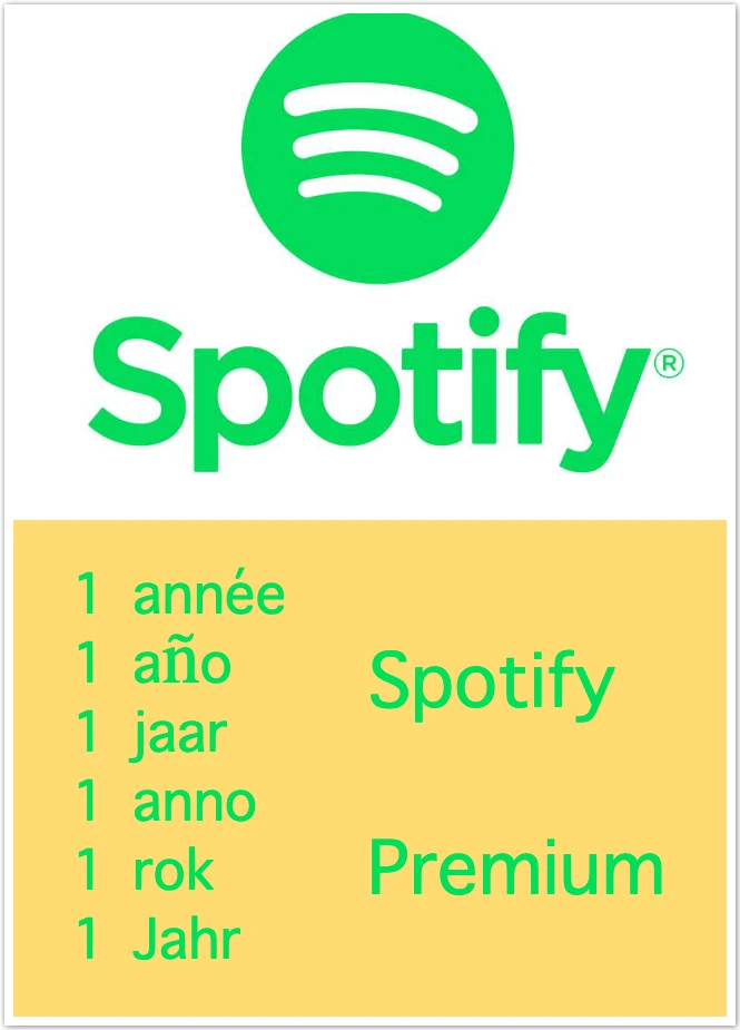 

1 month 1 year Spotify PREMIUM subscription Works On PCs Smart TVs Set top Boxes Android IOS phone