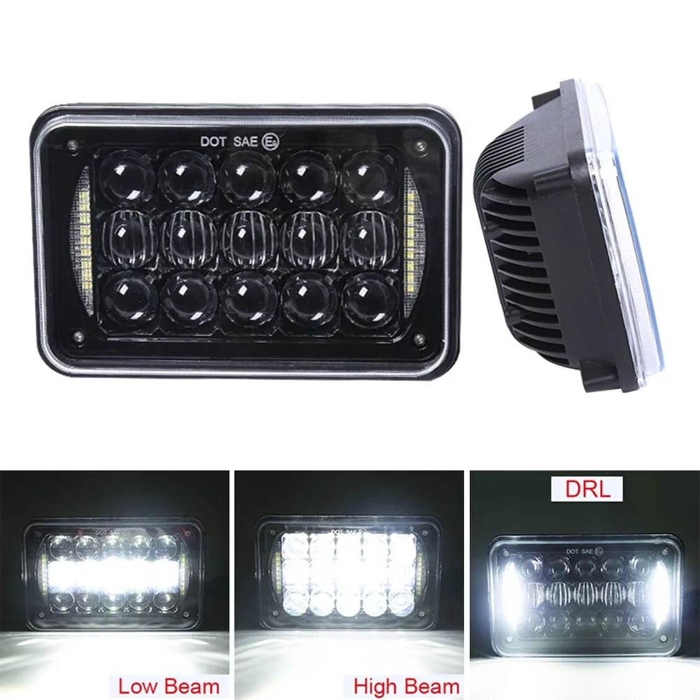 5D 60W 4x6" LED Headlight Light Bulb Hi/Lo Beam Headlamp DRL For Ford Truck SUV Honda XR650 XR250 XR400 Suzuki DRZ Led | Автомобили и