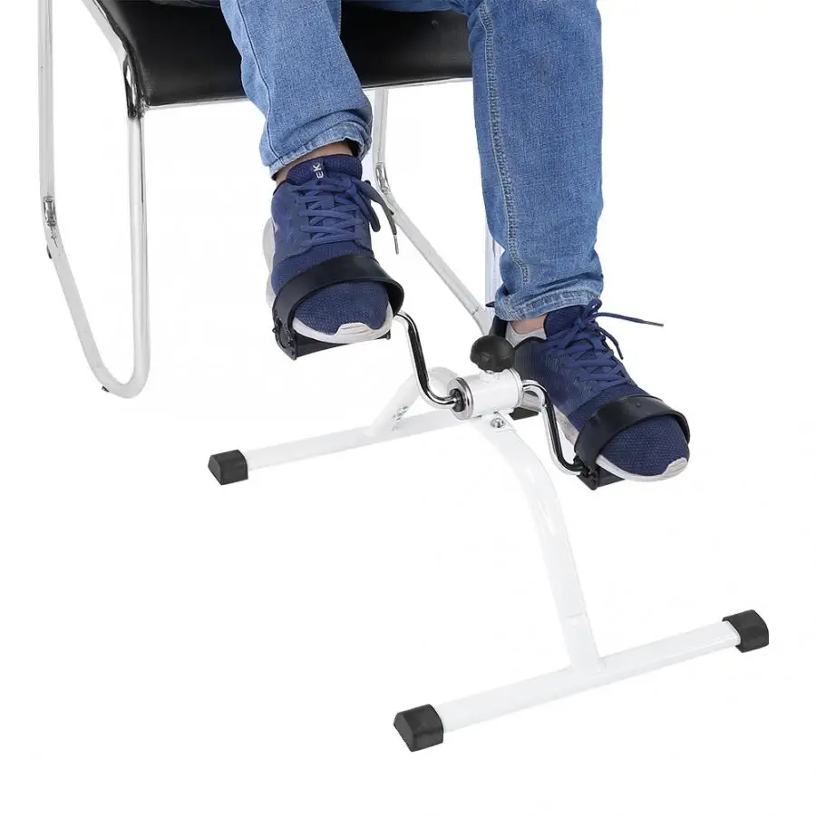 Support Belt Multifunctional Mini Exercise Bike Hand Foot Pedal Trainer Elderly Bicycle Exerciser Braces Supports