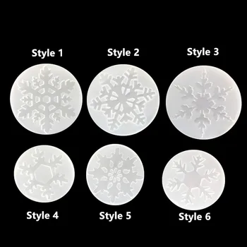 

Snowflake Shape Silicone Mold Epoxy Resin Molds DIY Christmas Snow Craft Jewelry Making Tools