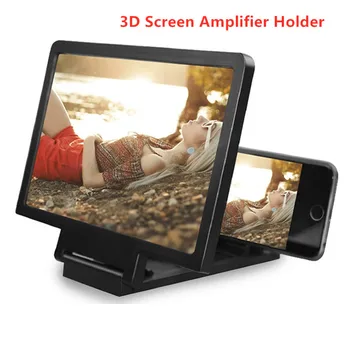 

Phone Holder 3D Screen Amplifier Mobile Phone Magnifying HD Stand for Video Folding Screen Enlarged Eyes Protection Phone Mount