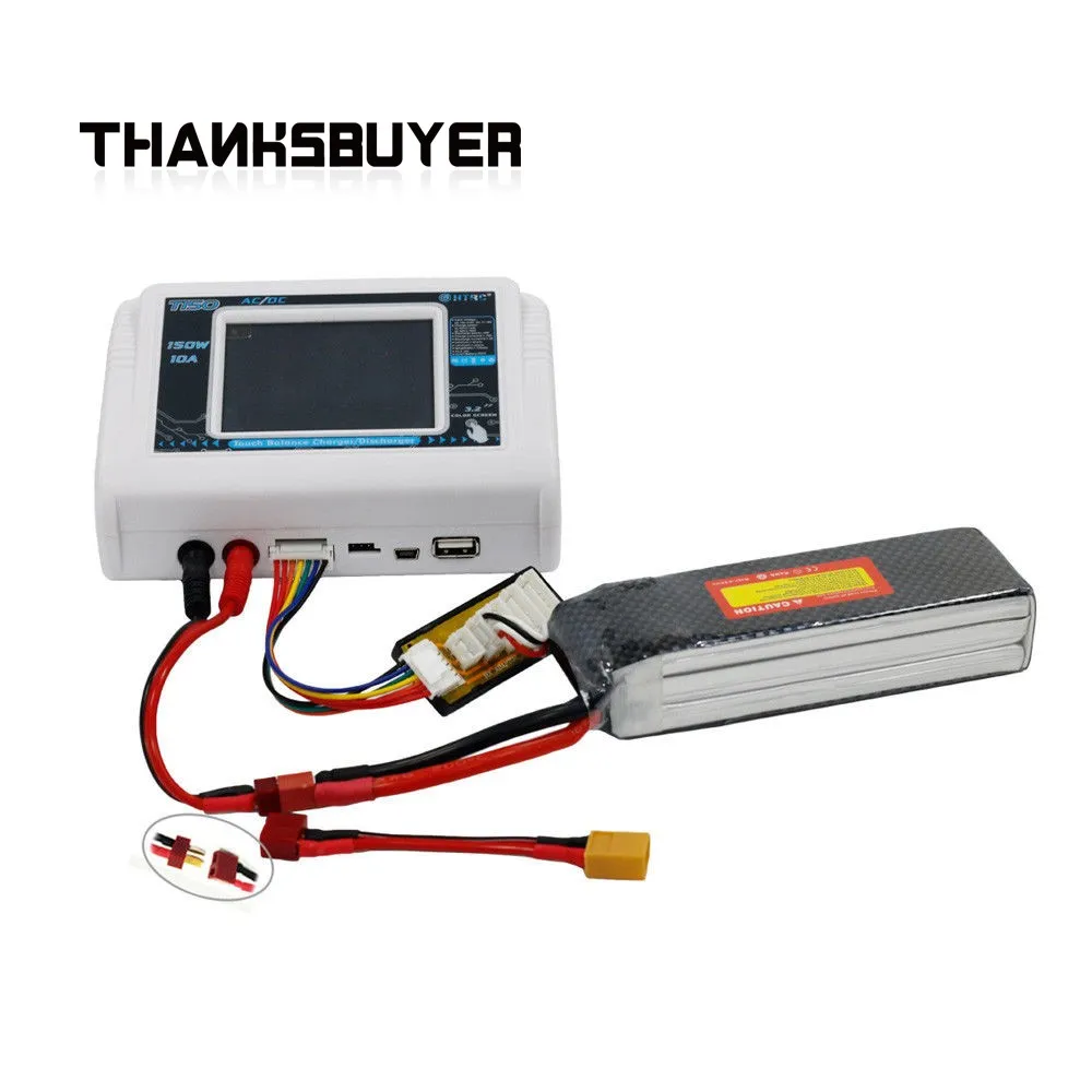 LiPo NiMH Battery Dis charger HTRC T150 150W RC Balance Charger с сенсорным экраном | Игрушки и хобби