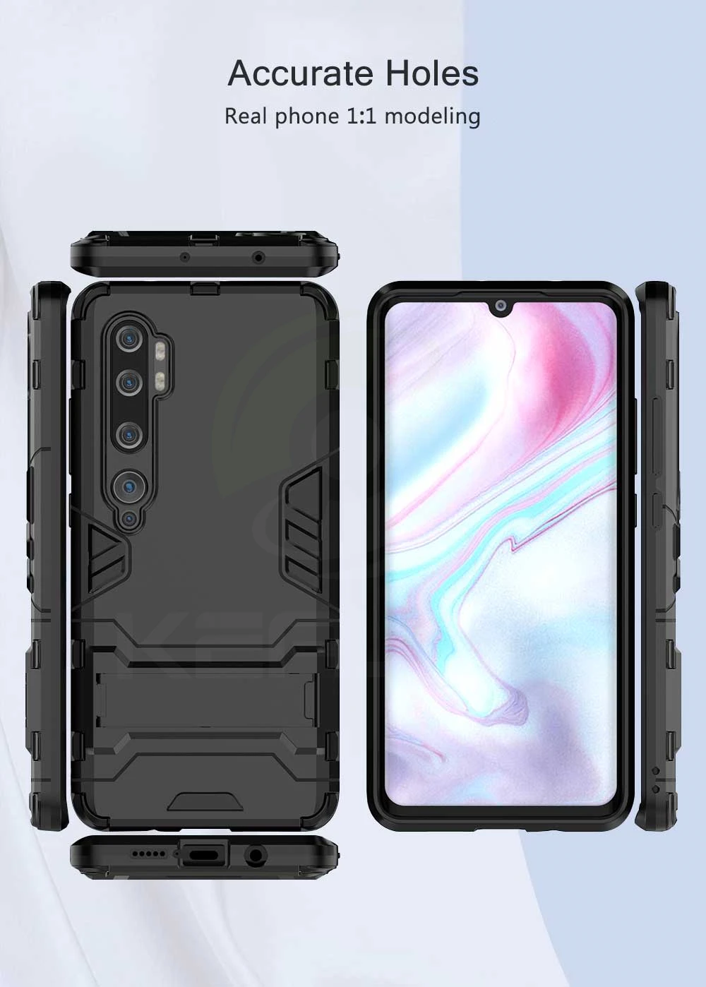 Чехол для Xiaomi Mi Note 10 Pro CC9 Pro Чехол Силиконовый армированный Жесткий Чехол-подставка чехол для телефона для Xiaomi Mi A3 A2 Lite чехол Fundas Shell