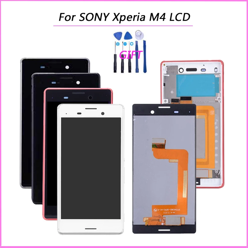 ЖК-дисплей с сенсорным экраном и дигитайзером в сборе для SONY Xperia M4 LCD E2303 E2306 E2353