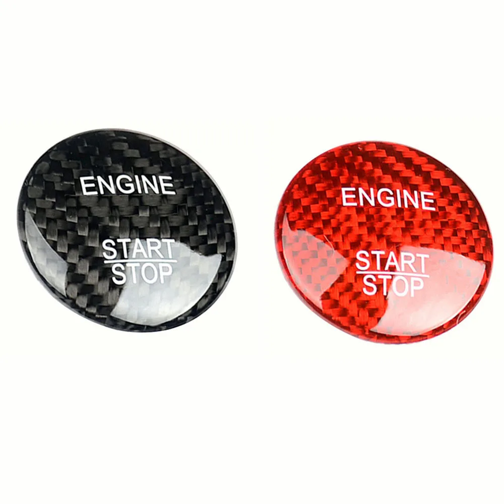 

Carbon Fiber Car Engine Start Stop Key Protector Cover for Benz A B C E S GLC GLA CLA ML GL GLE Class AMG W204 W117 W238